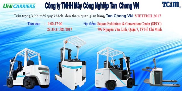 XE NÂNG TAN CHONG THAM GIA HỘI CHỢ VIETFISH 2017