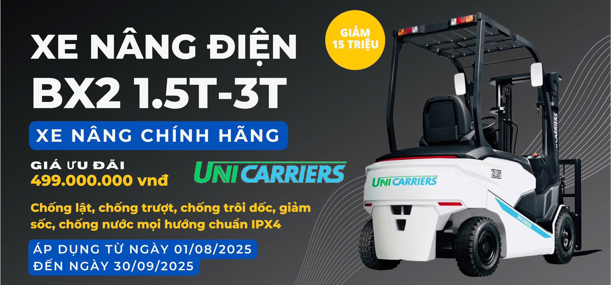 Banner Xe Nâng Khuyến Mãi Tháng 4/5