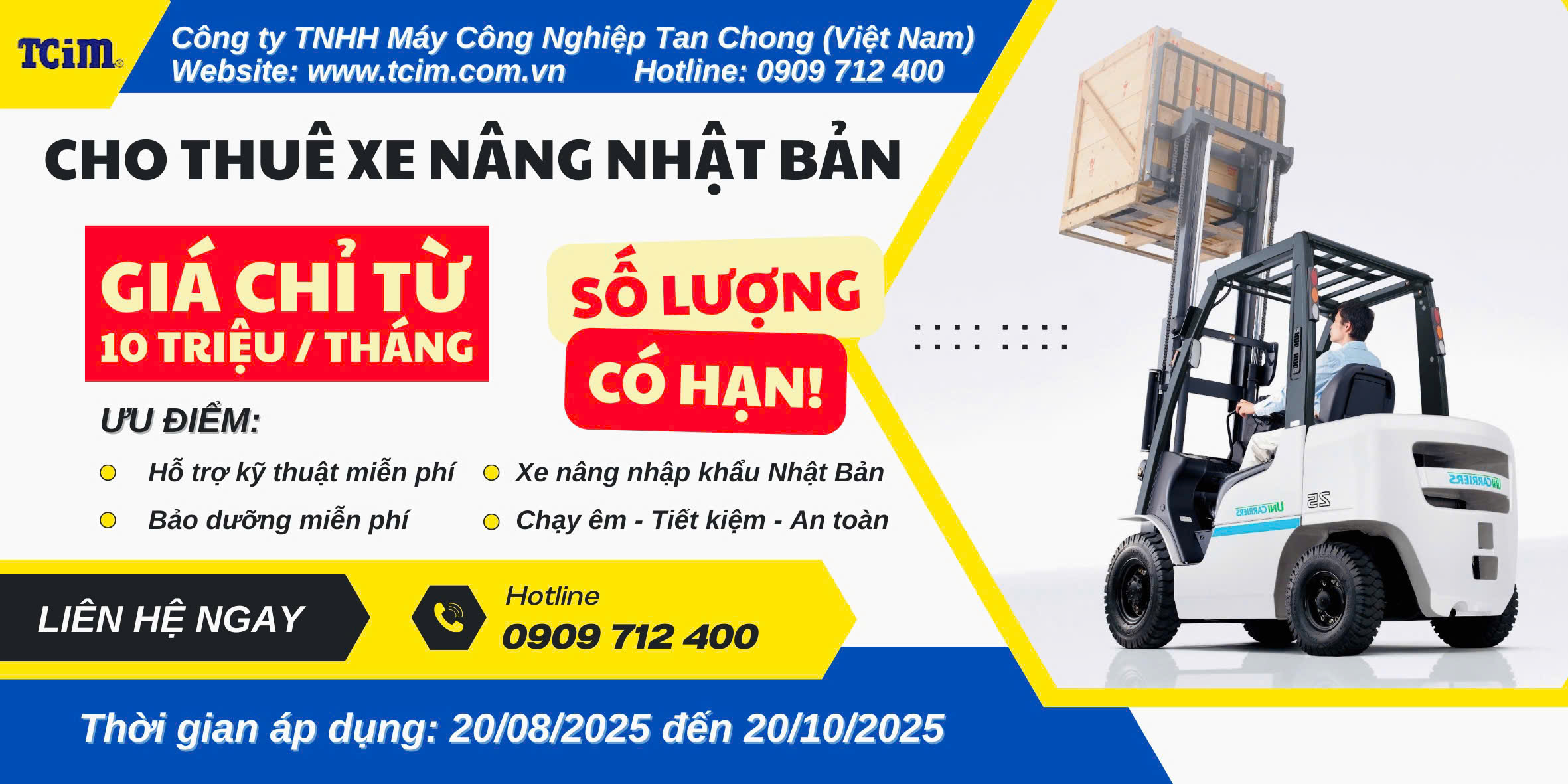 Cho thuê xe nâng
